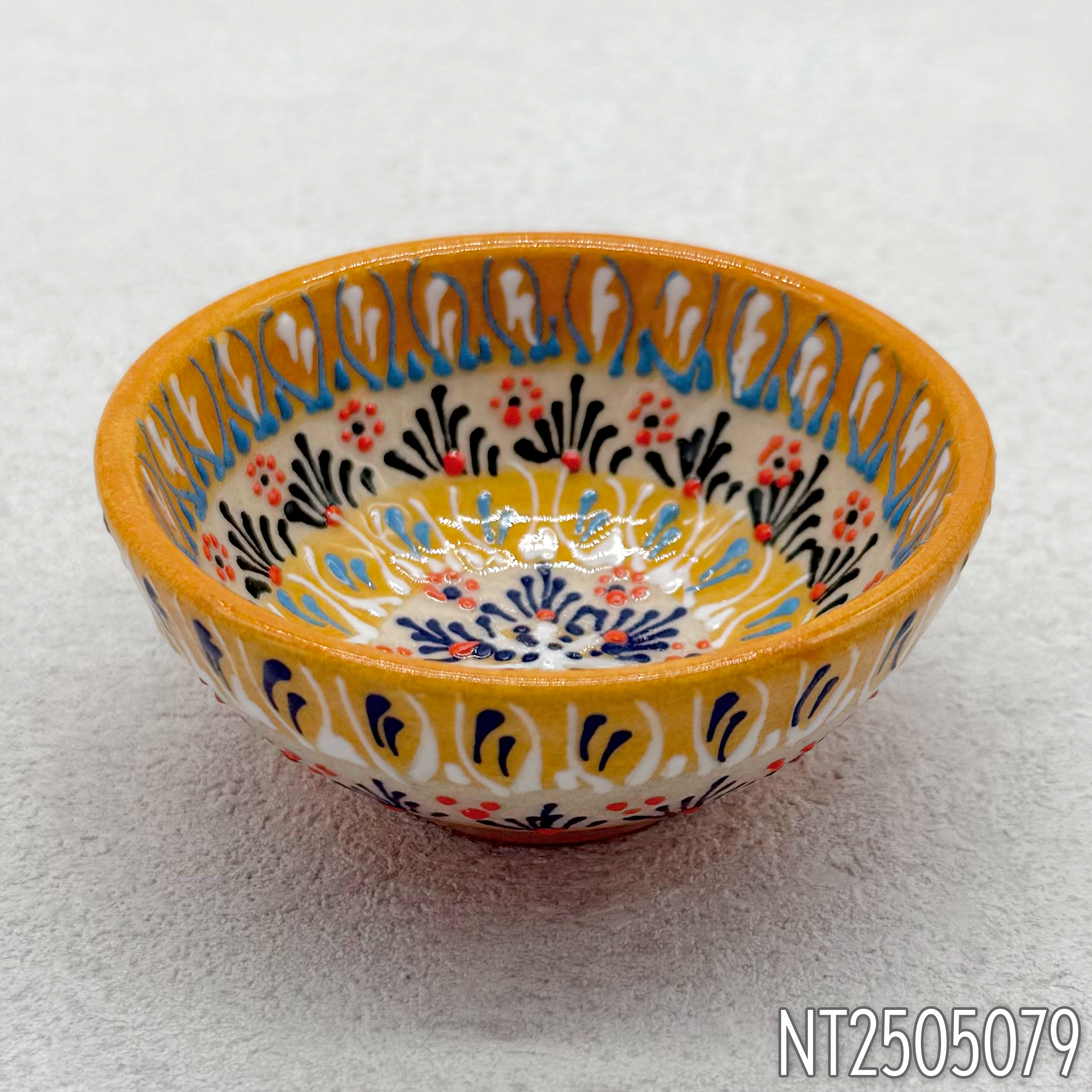 Natto Tülay(Niksar Çini)ラウンド型ハンドメイド小皿(4種)