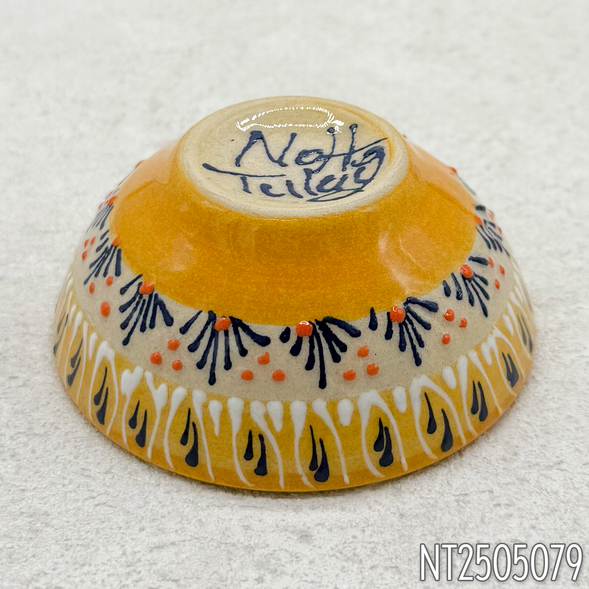 Natto Tülay(Niksar Çini)ラウンド型ハンドメイド小皿(4種)