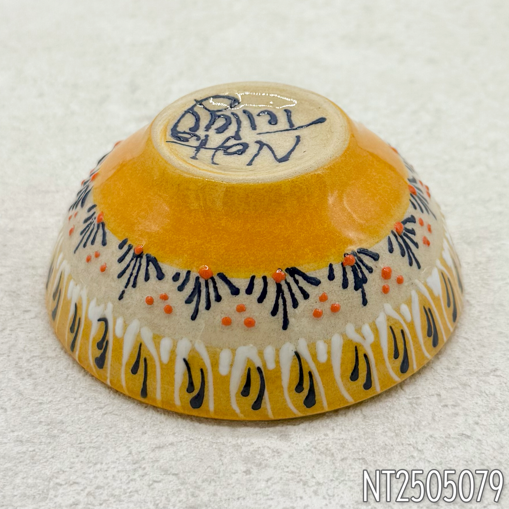 Natto Tülay(Niksar Çini)ラウンド型ハンドメイド小皿(4種)
