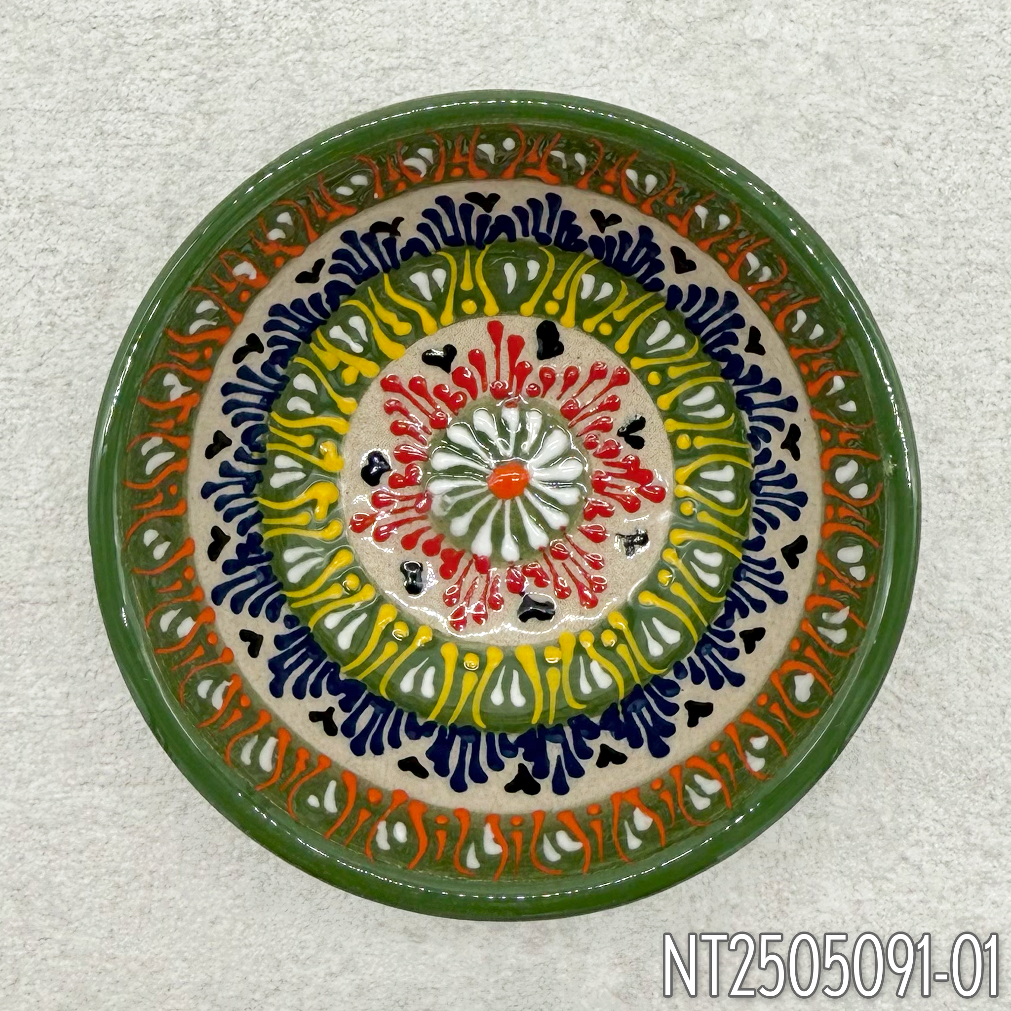 Natto Tülay (Niksar Çini) Round Handmade Small Plates (4 Types)
