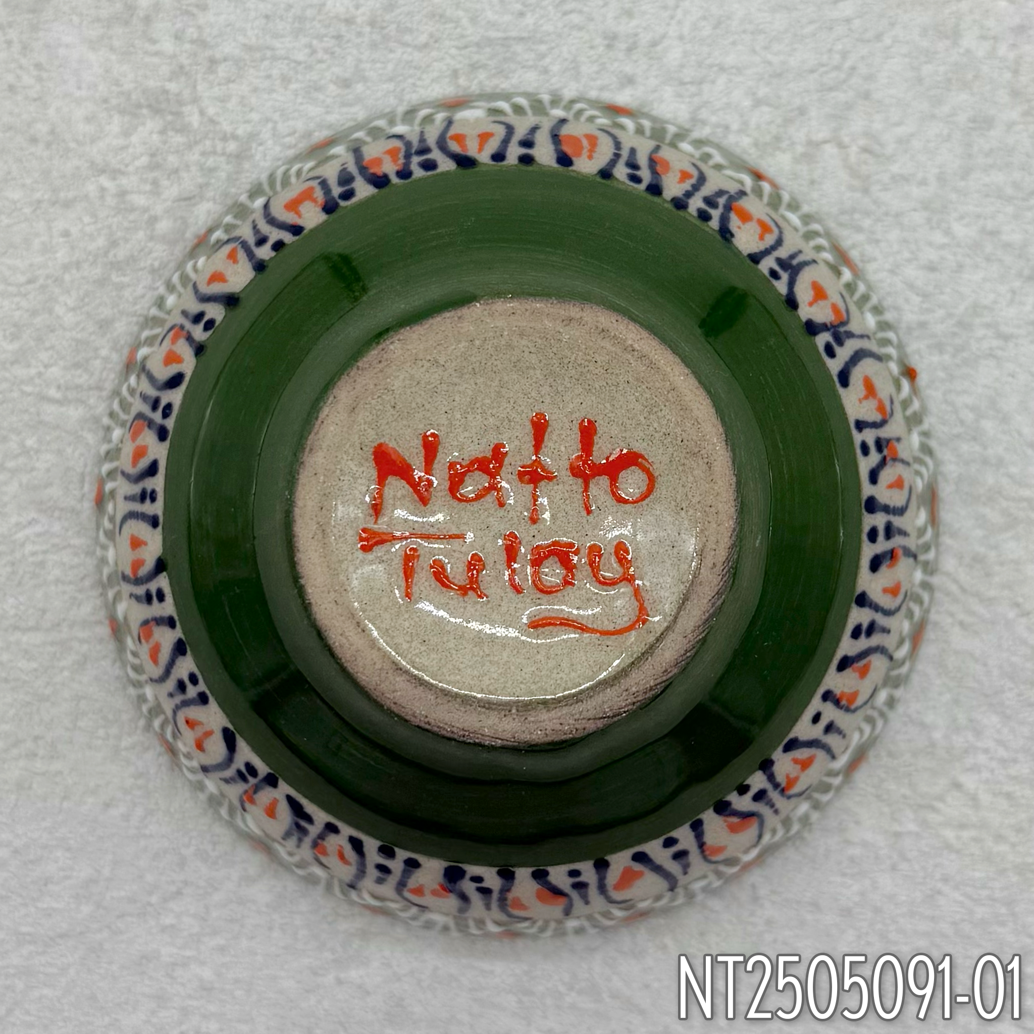 Natto Tülay (Niksar Çini) Round Handmade Small Plates (4 Types)