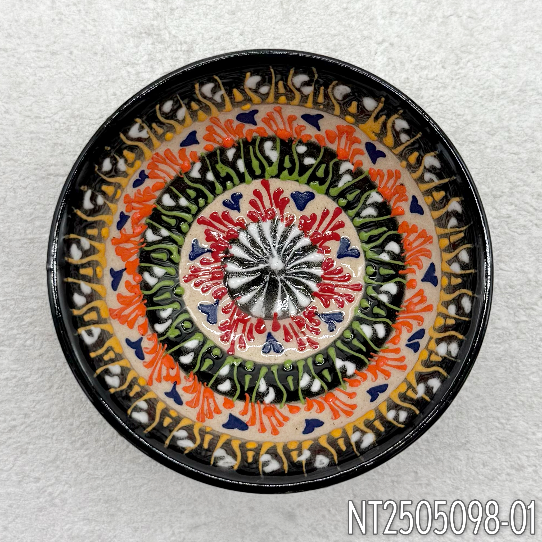 Natto Tülay(Niksar Çini)ラウンド型ハンドメイド小皿(4種)