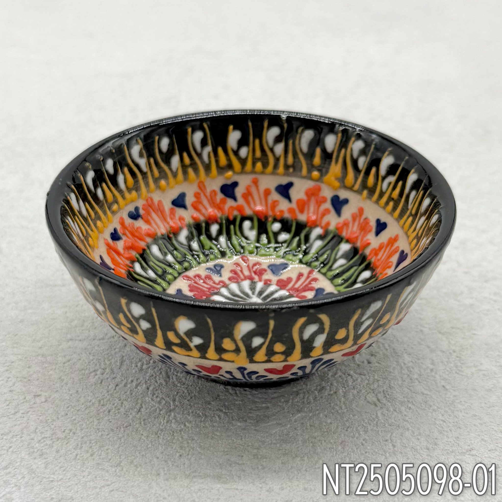 Natto Tülay(Niksar Çini)ラウンド型ハンドメイド小皿(4種)