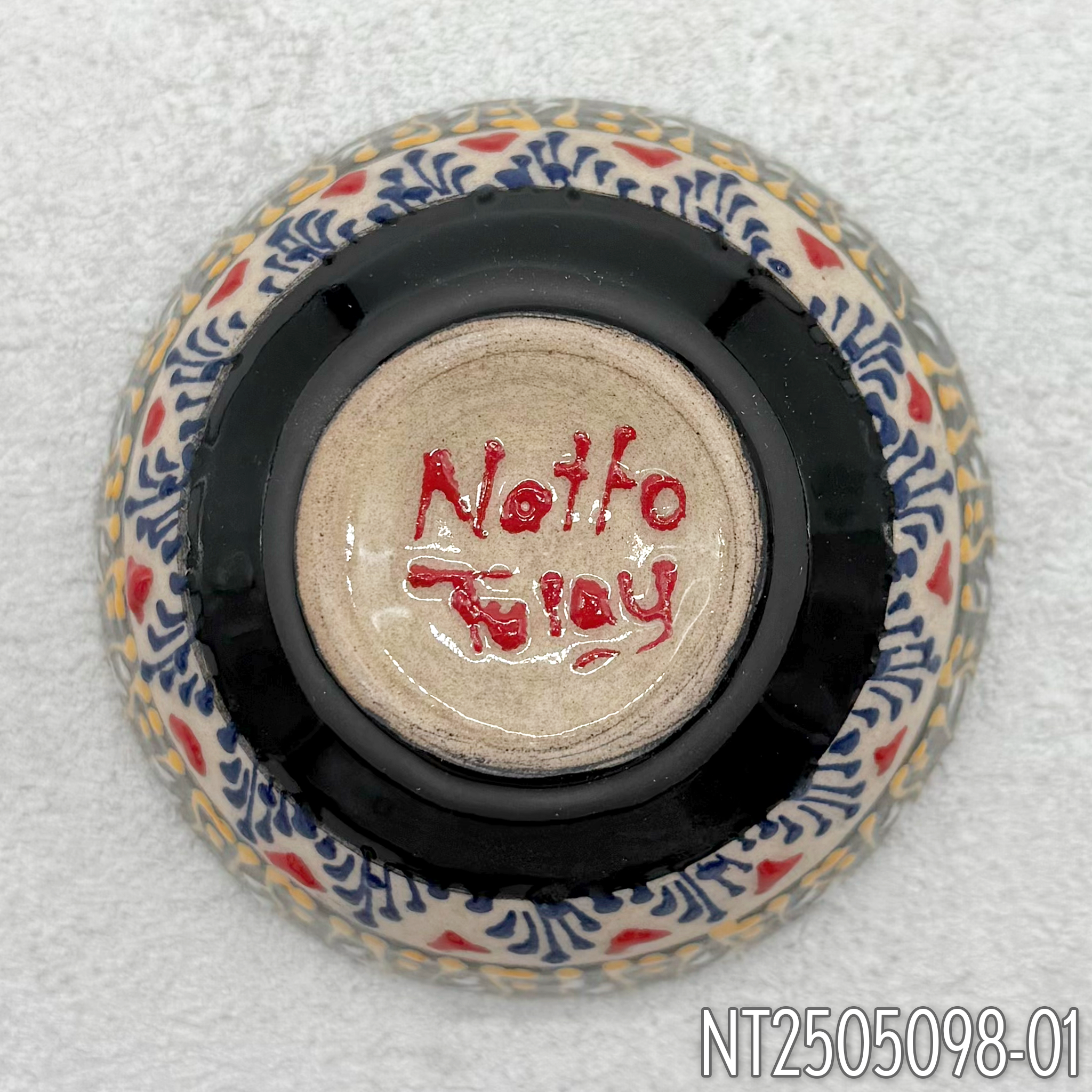 Natto Tülay(Niksar Çini)ラウンド型ハンドメイド小皿(4種)