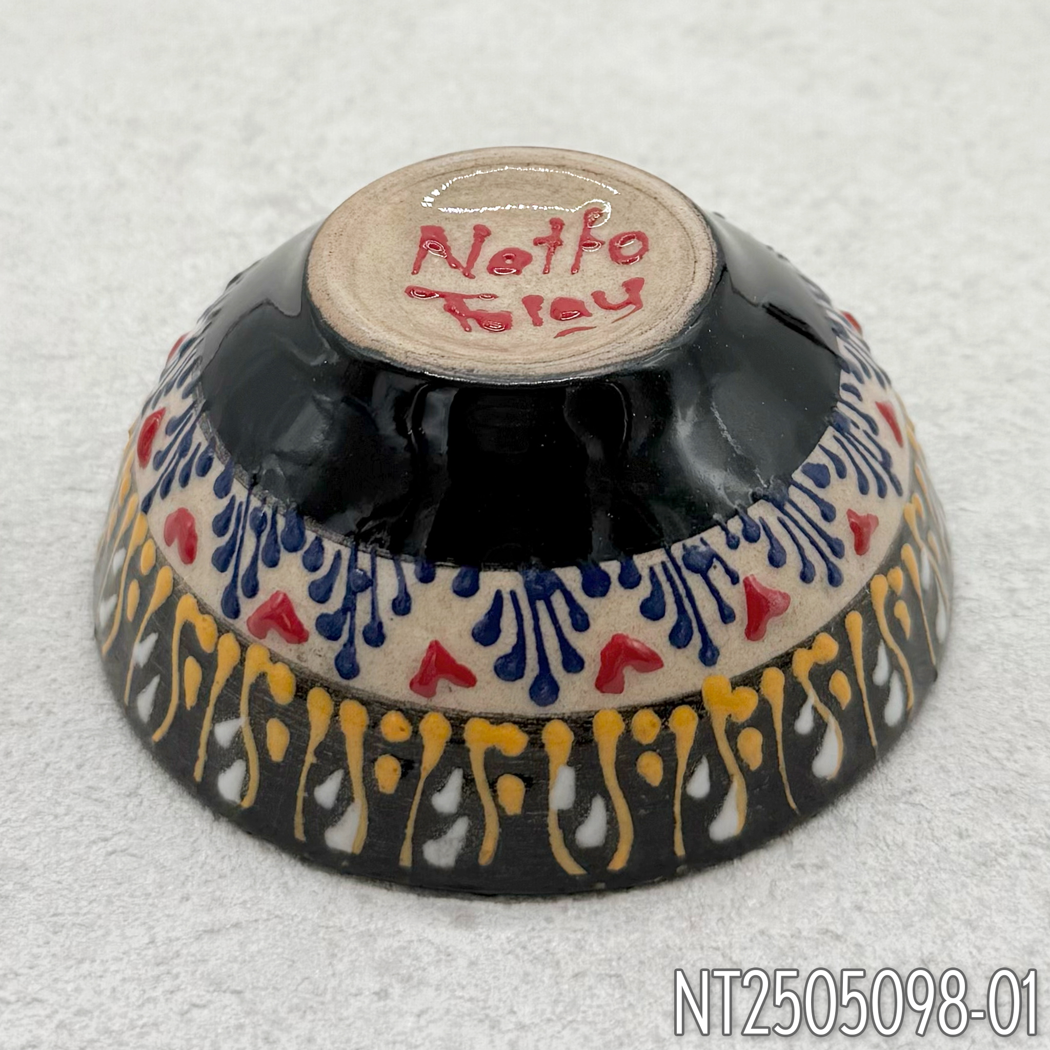 Natto Tülay(Niksar Çini)ラウンド型ハンドメイド小皿(4種)