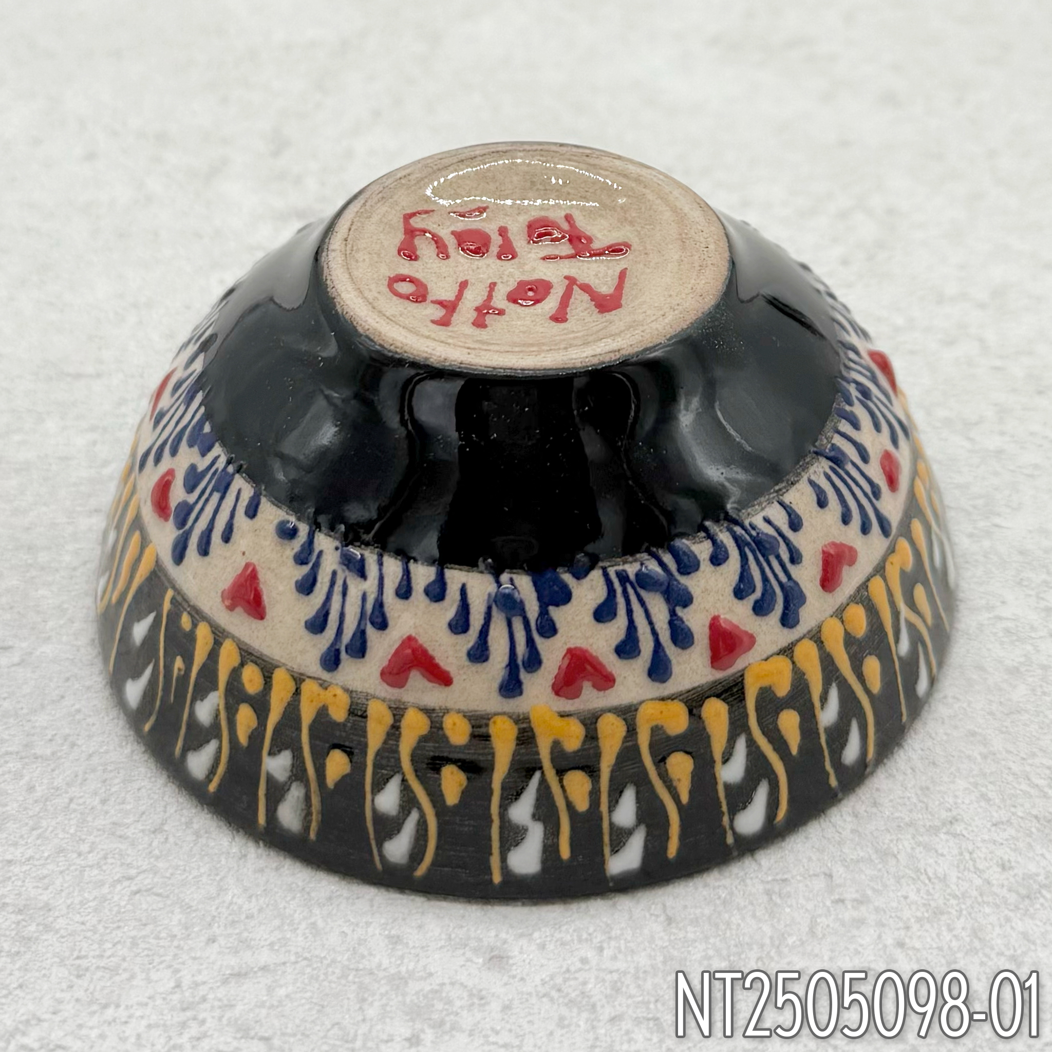 Natto Tülay(Niksar Çini)ラウンド型ハンドメイド小皿(4種)