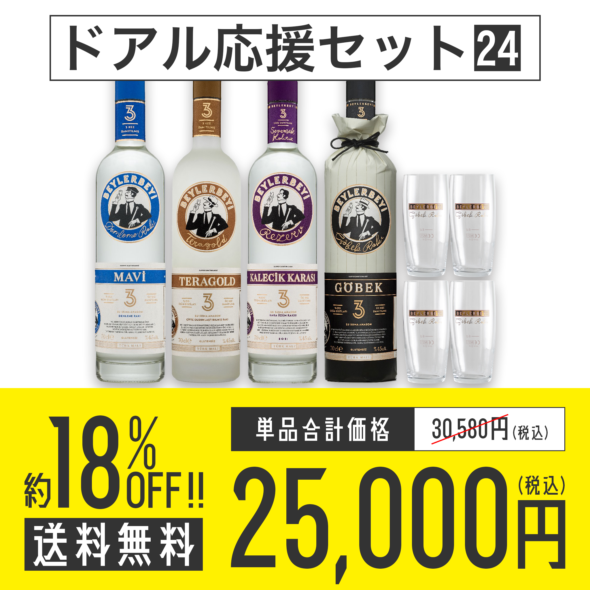 送料無料】ドアル応援セット No.24 Sarper ベイレルベイ・ラクシリーズ