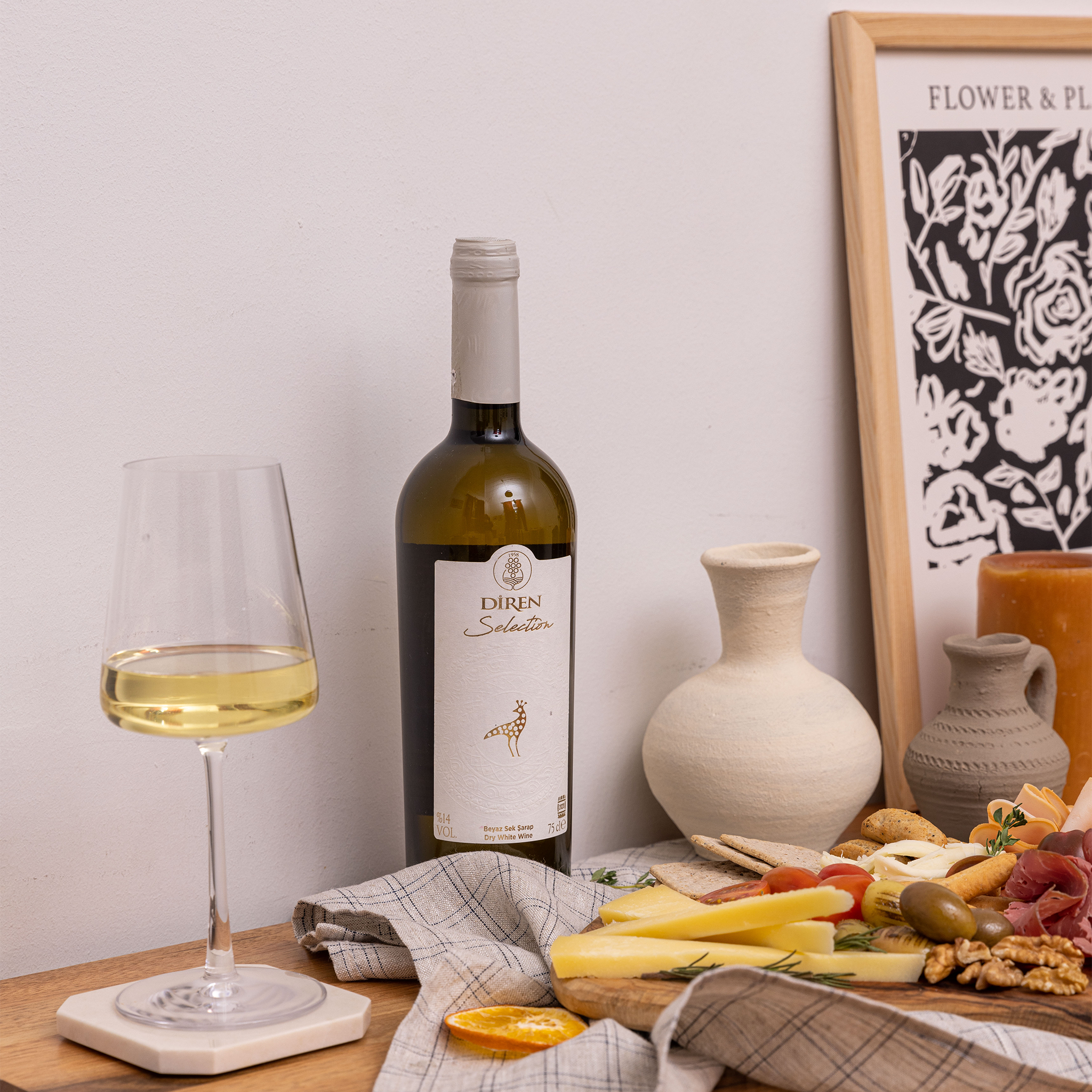 Diren Selection Beyaz Sek Şarap 75cl