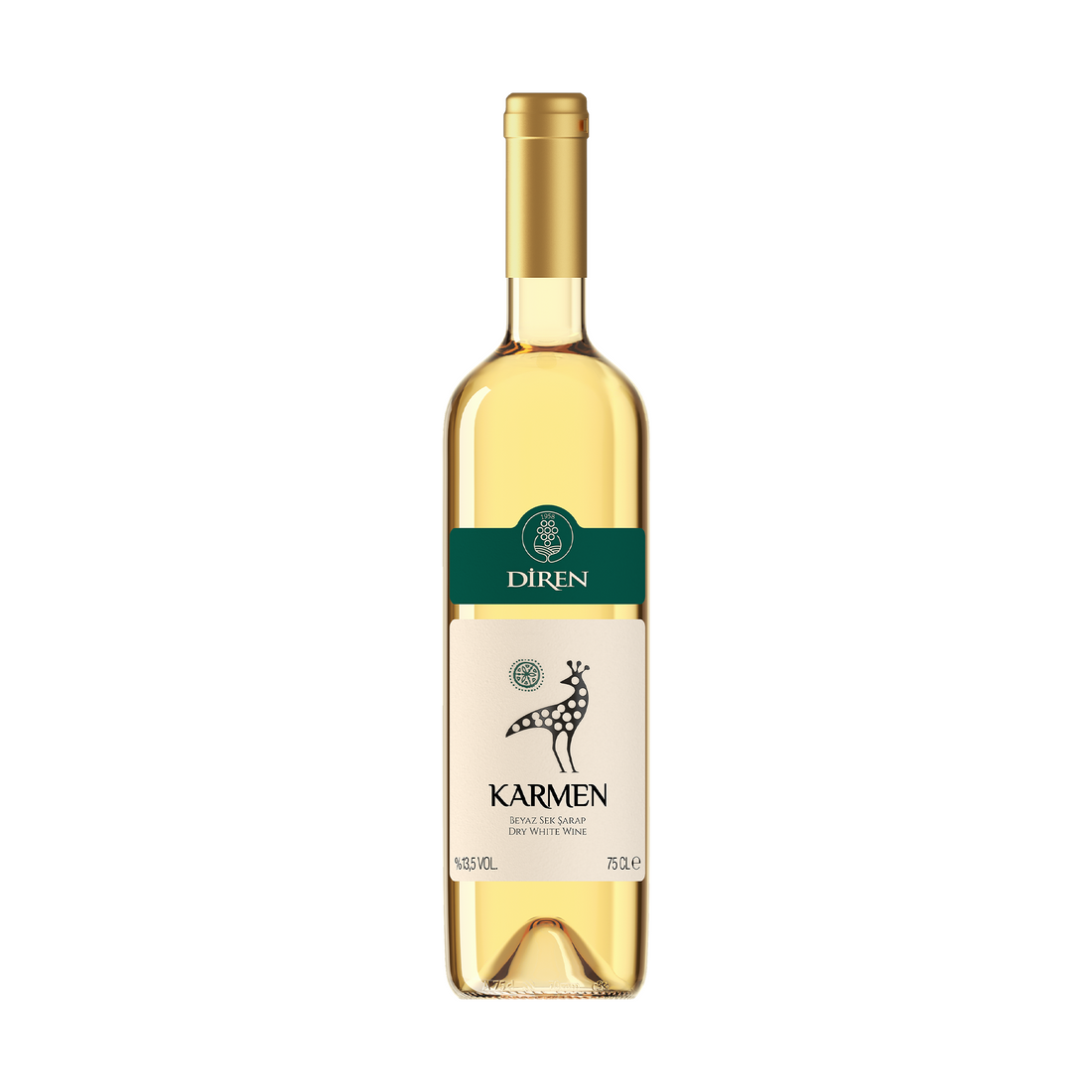 ディレン カルメン・ホワイト 750ml 辛口 トルコ 白ワイン | Diren Karmen Beyaz Sek Sarap | Dry White Wine