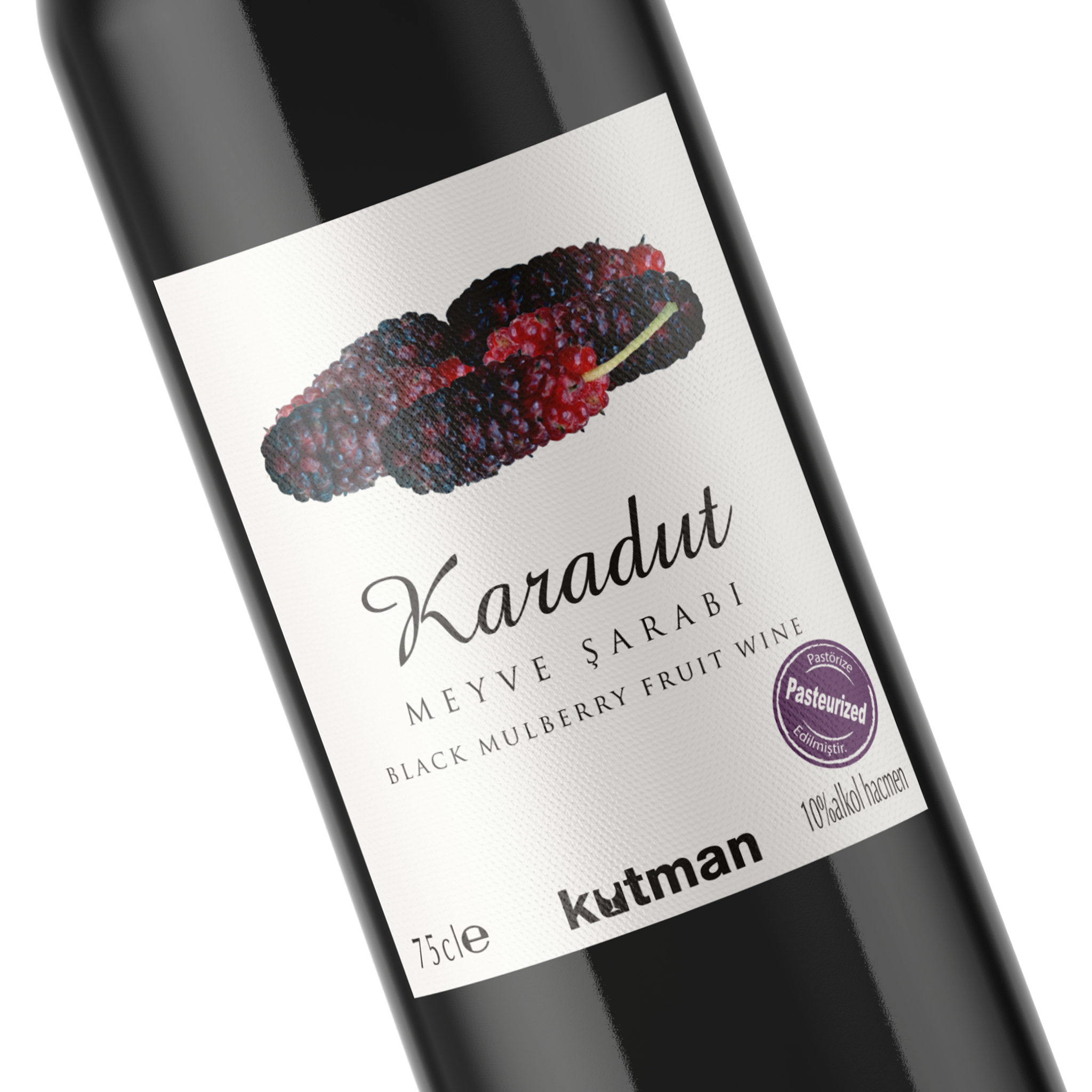 クトマン 桑の実ワイン 750ml トルコ フルーツワイン | Kutman Karadut Meyve Şarabı | Black Mulberry Fruit Wine
