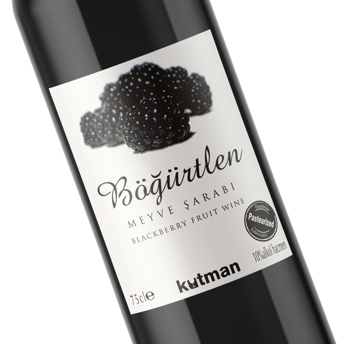 クトマン ブラックベリーワイン 750ml トルコ フルーツワイン | Kutman Böğürtlen Meyve Şarabı | Blackberry Fruit Wine