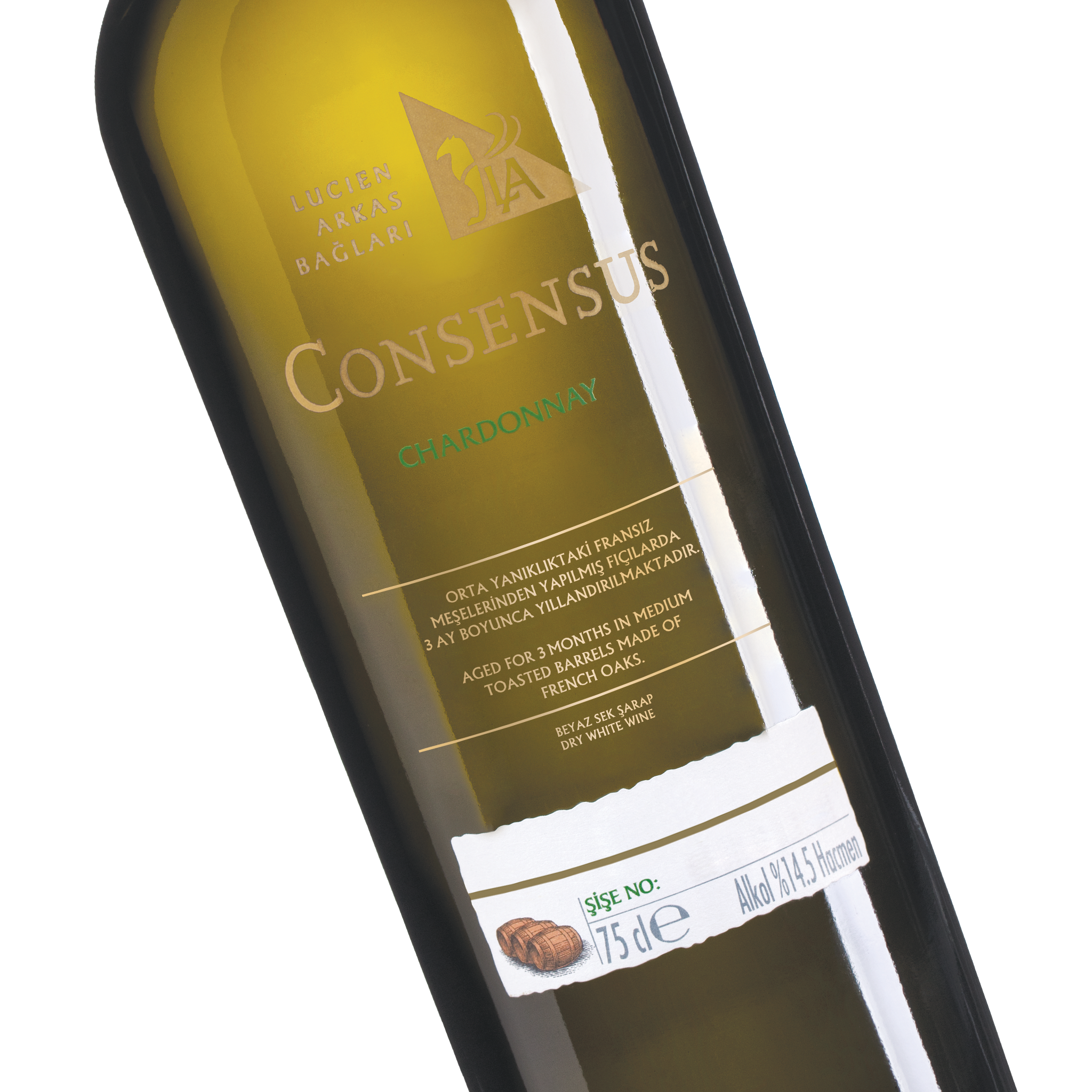 Lucien Arkas Consensus Chardonnay Beyaz Sek Şarap 75cl