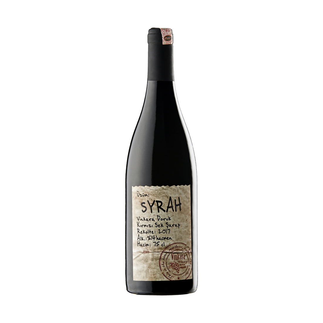 ヴィンカラ ドルク シラー 750ml 辛口 トルコ 赤ワイン | Vinkara Doruk Syrah Kirmizi Sek Sarap | Dry Red Wine
