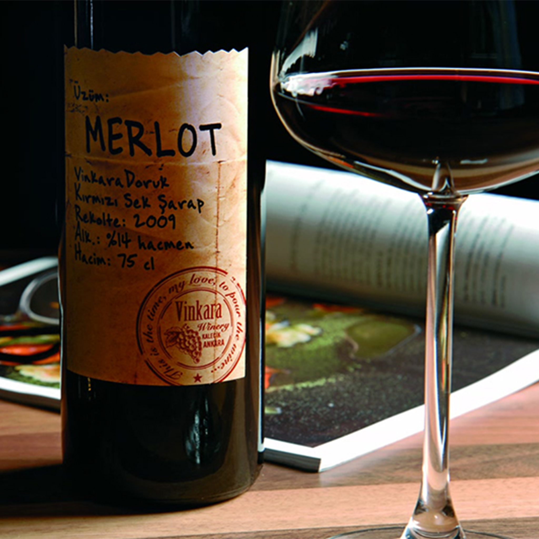 ヴィンカラ ドルク メルロー 750ml 辛口 トルコ 赤ワイン | Vinkara Doruk Merlot Kirmizi Sek Sarap | Dry Red Wine