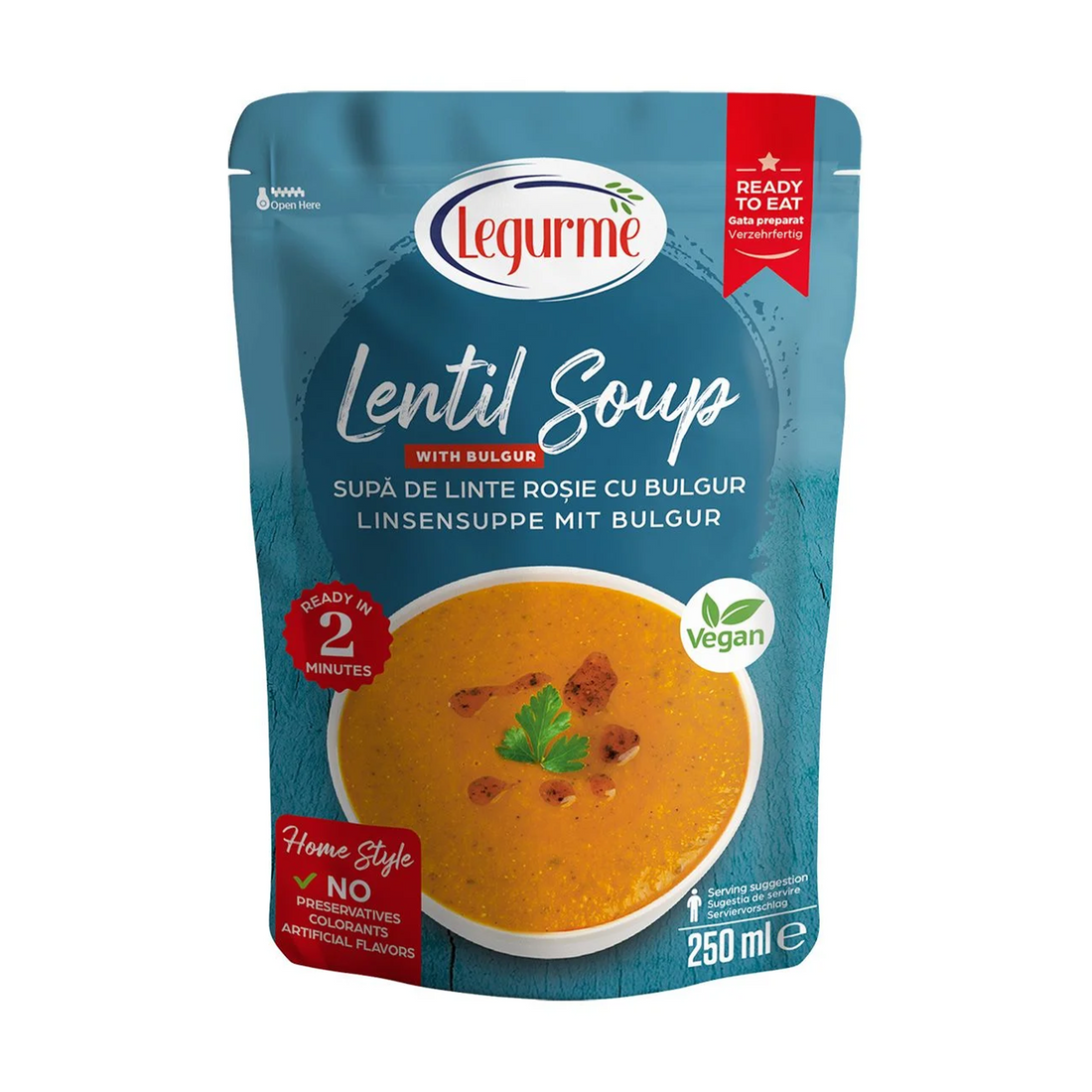 レグルメ ブルグル入り赤レンズ豆のスープ（エゾゲリン・チョルバス） 250g | Legurme Yemek Hazır Mercimek Çorbası (Ezogelin) | Lentil Soup with Bulgur