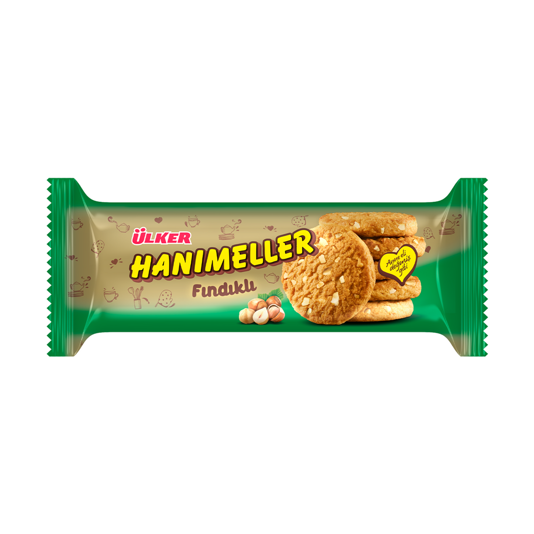 ウルケル ヘヌメルレル・ビスケット ヘーゼルナッツ | Ülker Hanımeller Fındıklı | Ulker Hannimeller Hazelnut