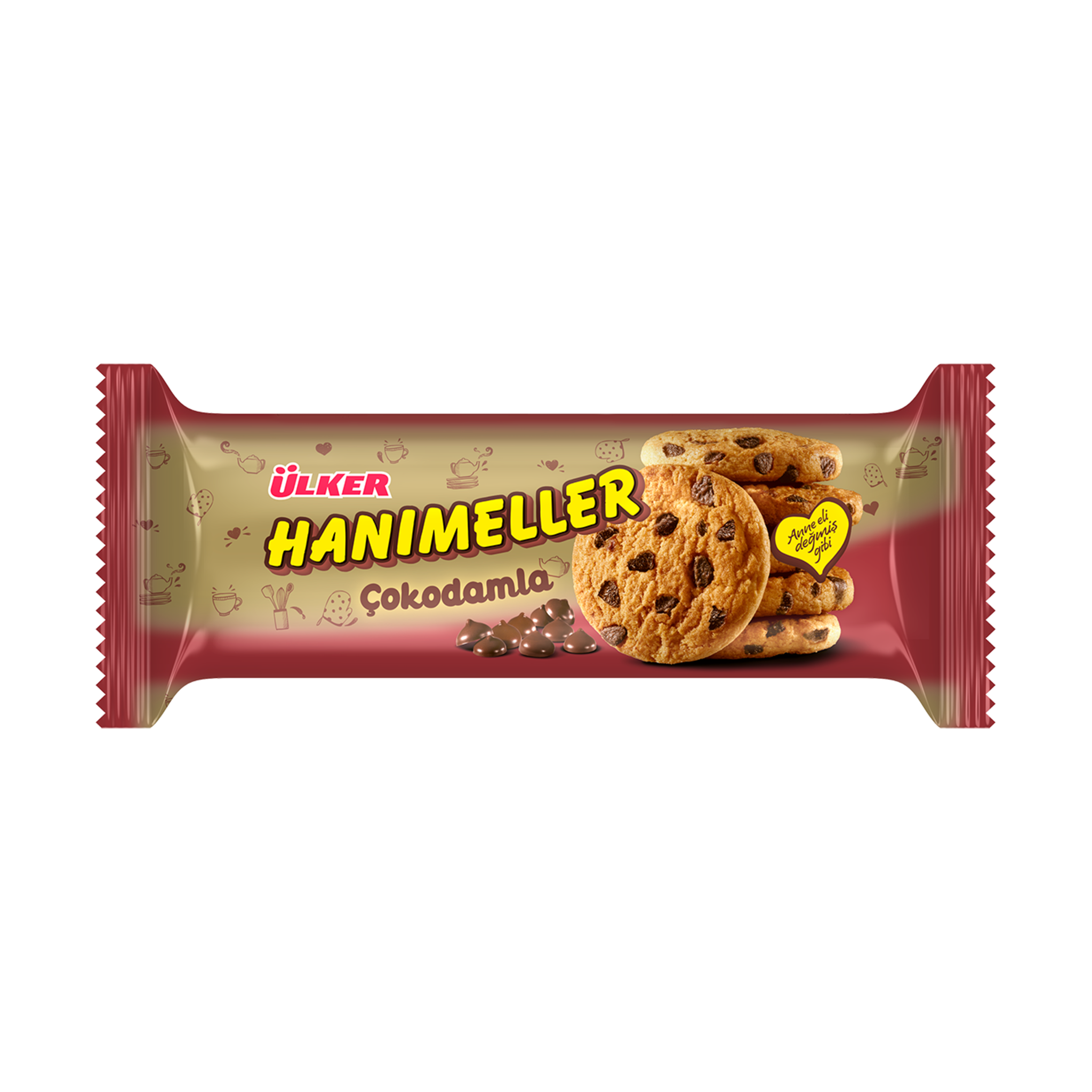 ウルケル ヘヌメルレル・ビスケット チョコチップ | Ülker Hanımeller Çokodamla | Ulker Hannimeller Chocolate Chip