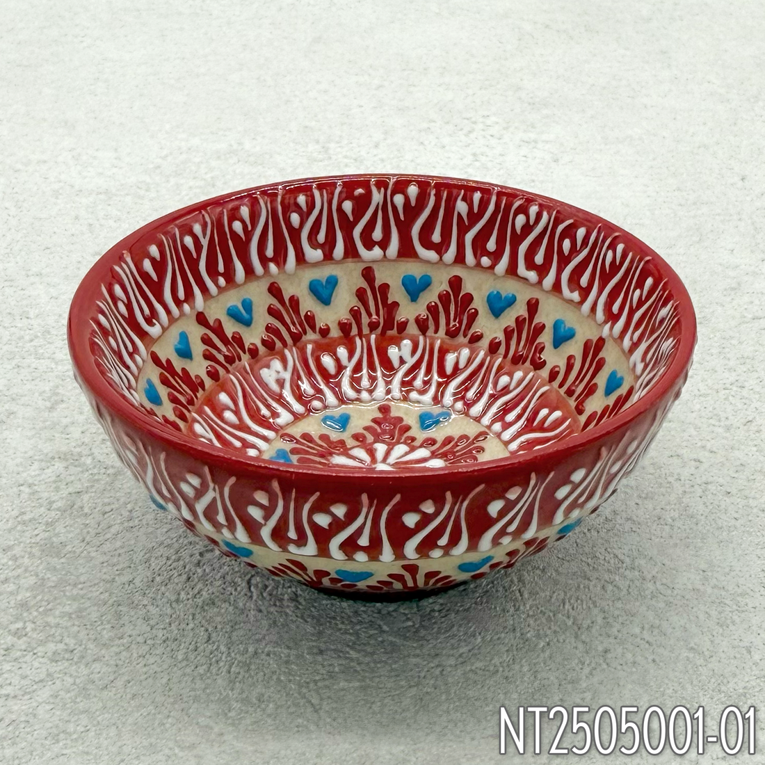 Natto Tülay（Niksar Çini）ラウンド型ハンドメイド小皿（4種）