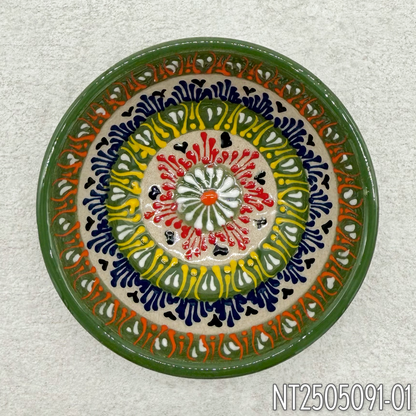 Natto Tülay (Niksar Çini) Round Handmade Small Plates (4 Types)