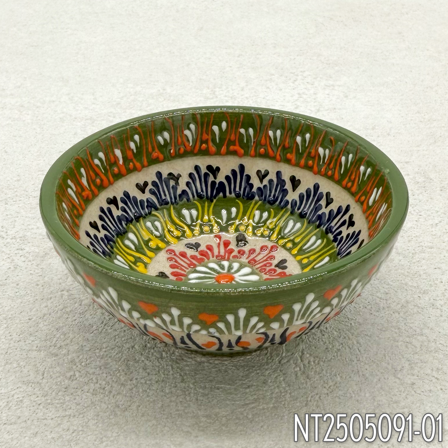 Natto Tülay (Niksar Çini) Round Handmade Small Plates (4 Types)