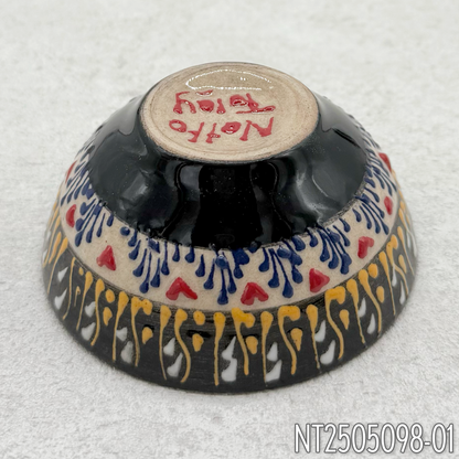 Natto Tülay（Niksar Çini）ラウンド型ハンドメイド小皿（4種）
