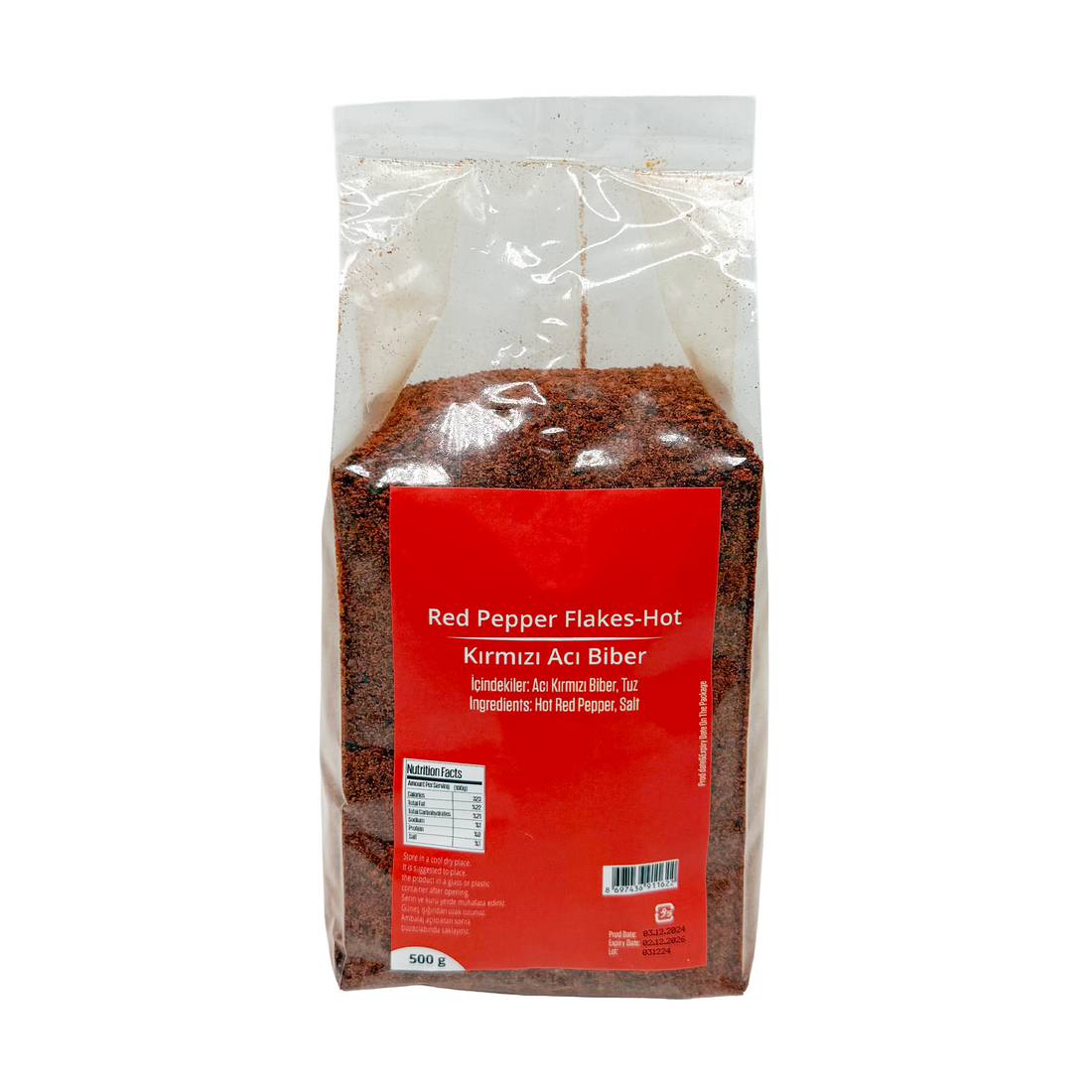 Red Pepper Flakes - Hot 500g