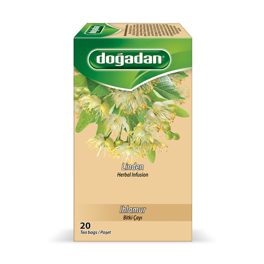 Dogadan Linden Herbal Infusion 1.6g×20P Turkish | Dogadan Ihlamur Bitki Cayi | Linden Herbal Infusion