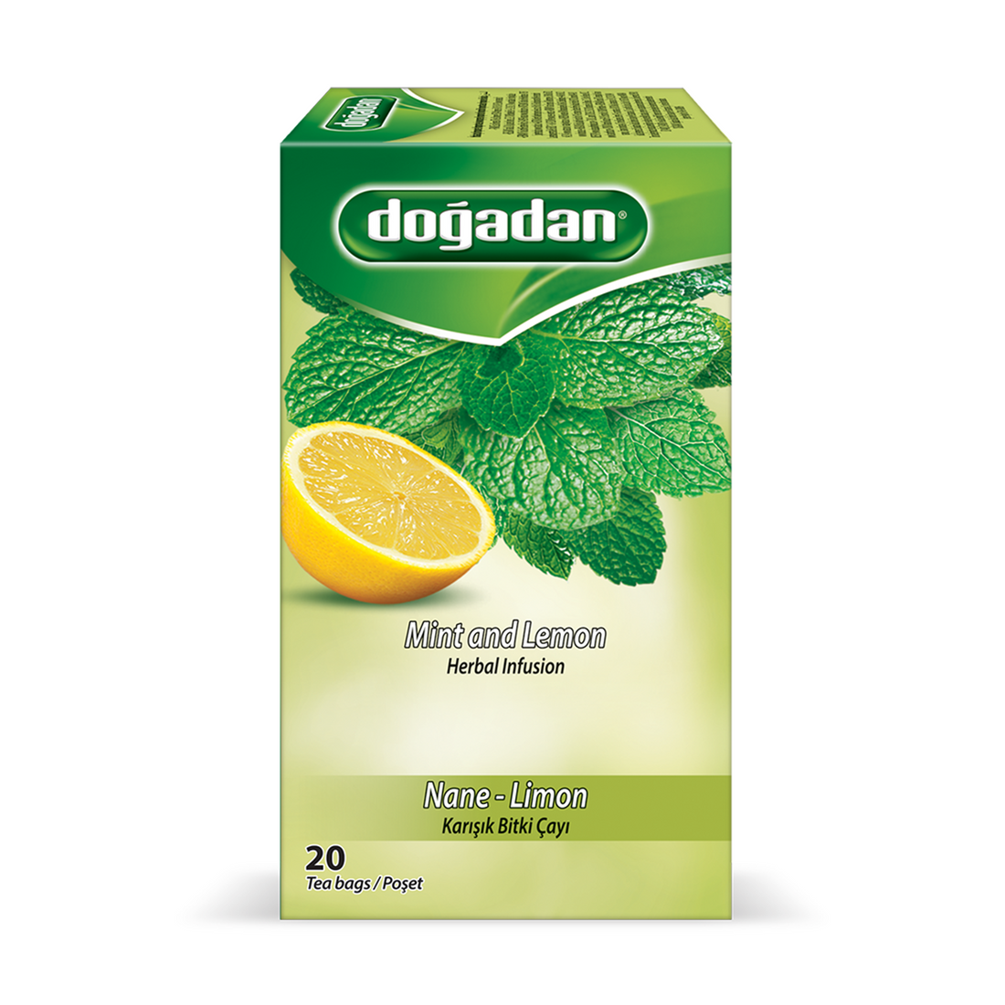 Dogadan Mint &amp; Lemon Herbal Infusion 2g×20P | Dogadan Nane-Limon Karisik Bitki Cayi | Mint snd Lemon Herbal Infusion