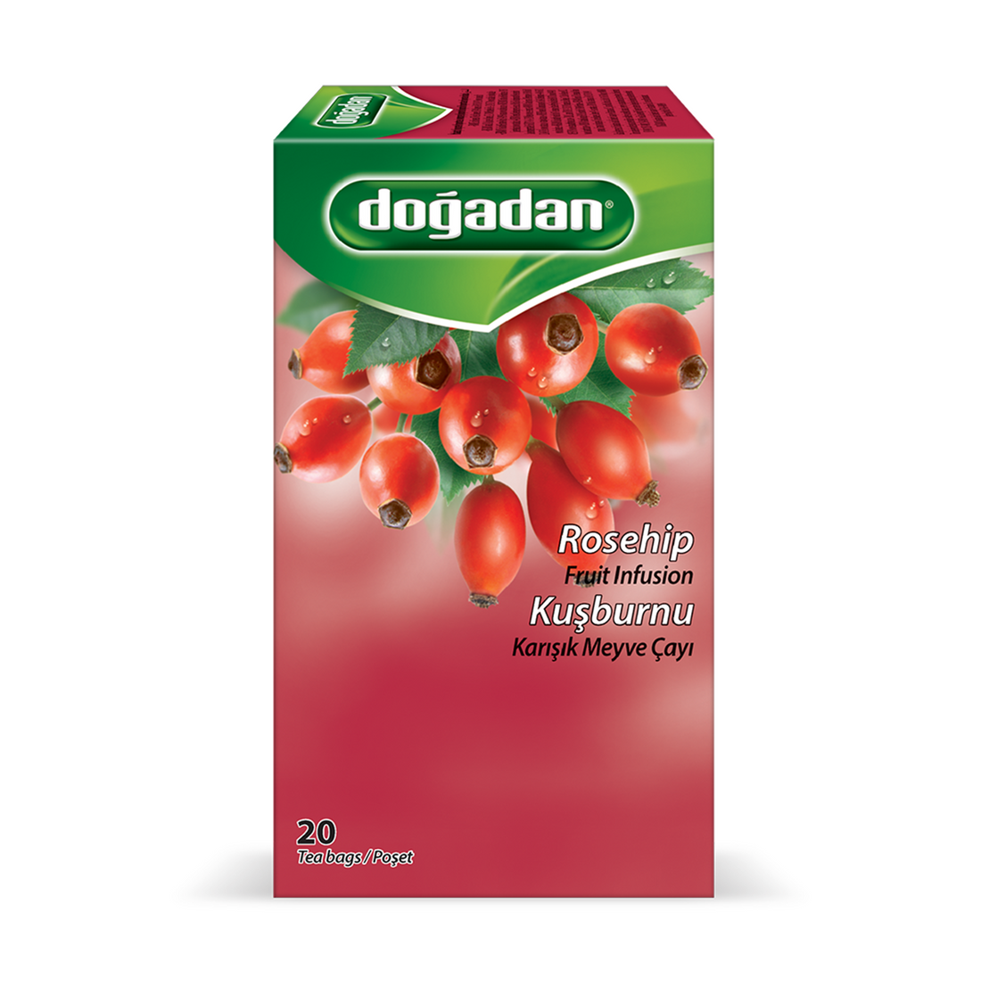 Dogadan Rosehip Tea 2.5g×20P | Dogadan Kusburnu Karisik Meyve Cayi | Rosehip Fruit Infusion