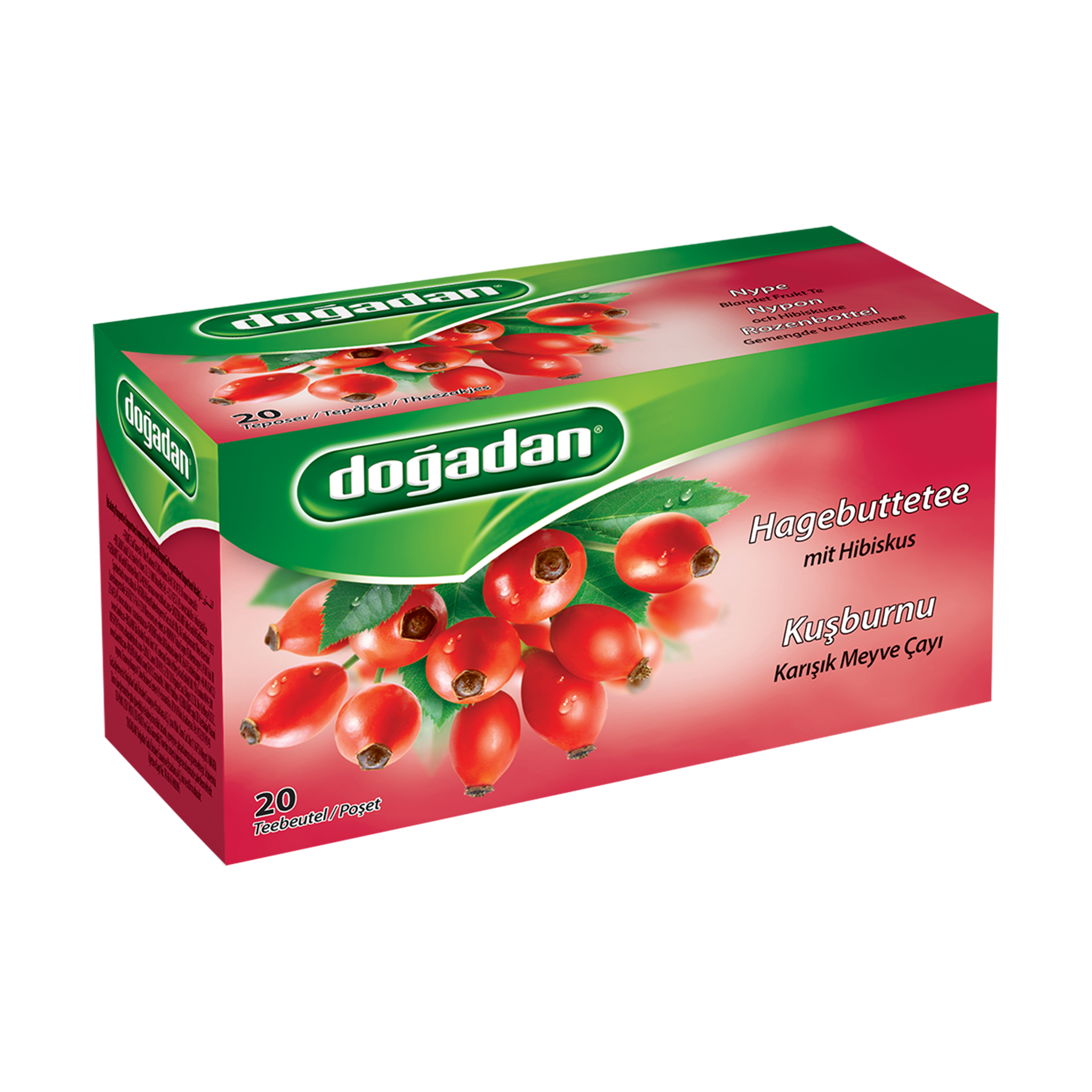 Dogadan Rosehip Tea 2.5g×20P | Dogadan Kusburnu Karisik Meyve Cayi | Rosehip Fruit Infusion