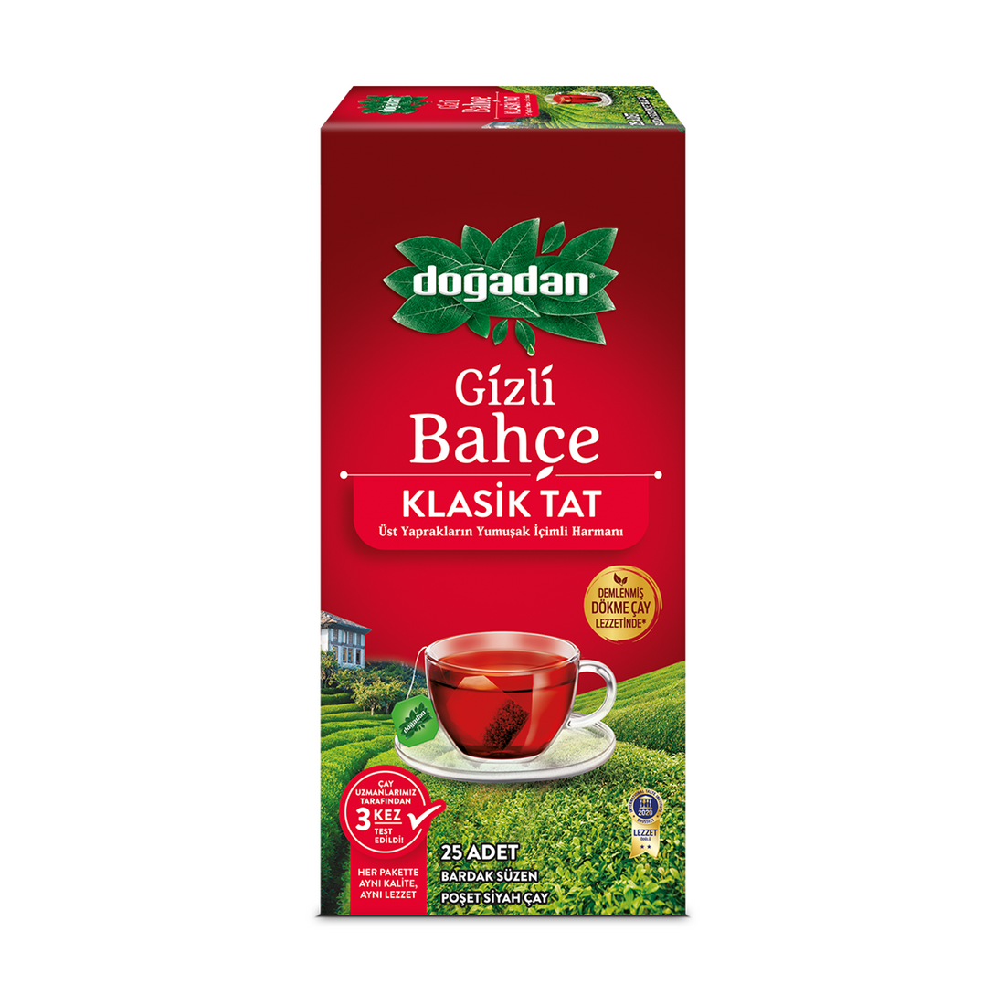 Dogadan Gizli Bahce Bardak Turkish Tea- Tea Bag 2g×25P | Dogadan Gizli Bahce Bardak Suzen Poset Siyah Cay Klasik Tat | Black Tea Tea Bag