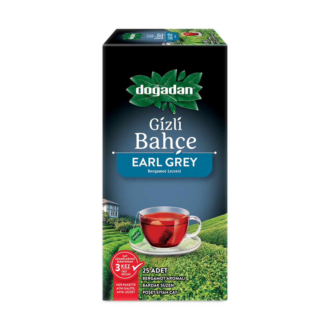 Dogadan Gizli Bahce Earl Gray- Tea Bag 2g×25P | Dogadan Gizli Bahce Earl Gray Bardak Suzen Poset | Bergamot Flavored Black Tea Tea Bag