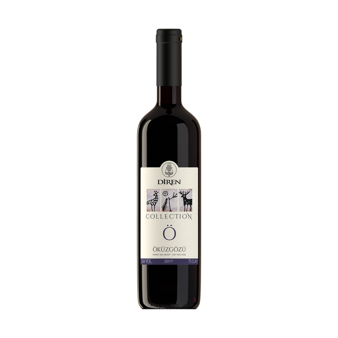 Diren Collection Öküzgözü 750ml Kırmızı Sek Şarap