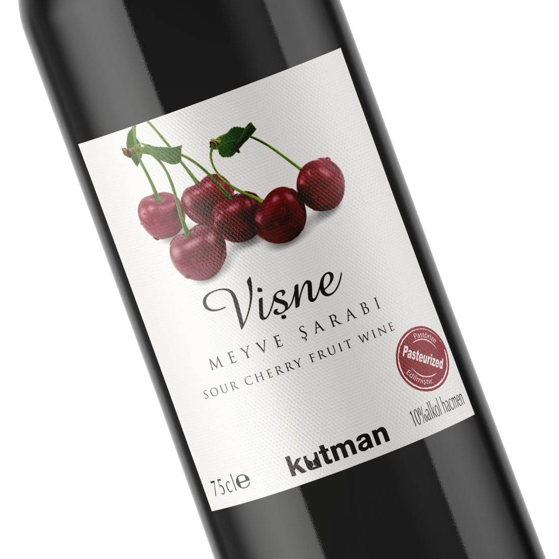 Kutman Sour Cherry Fruit Wine 750ml Turkish Fruit Wine | Kutman Visne Meyve Sarabi | Sour Cherry Fruit Wine 