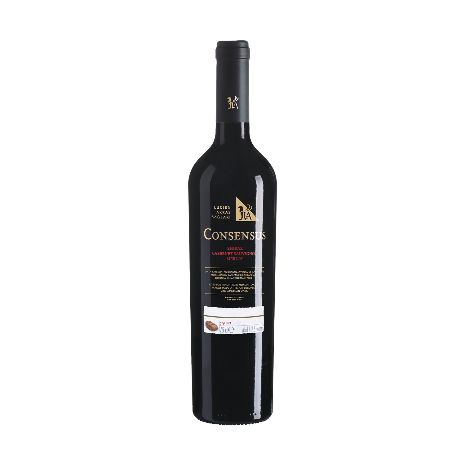 Lucien Arkas Consensus Syrah – Cabernet Sauvignon – Merlot 750ml Dry Turkish Organic Red Wine | Lucien Arkas Consensus Kirmizi Sek Sarap | Dry Red Wine