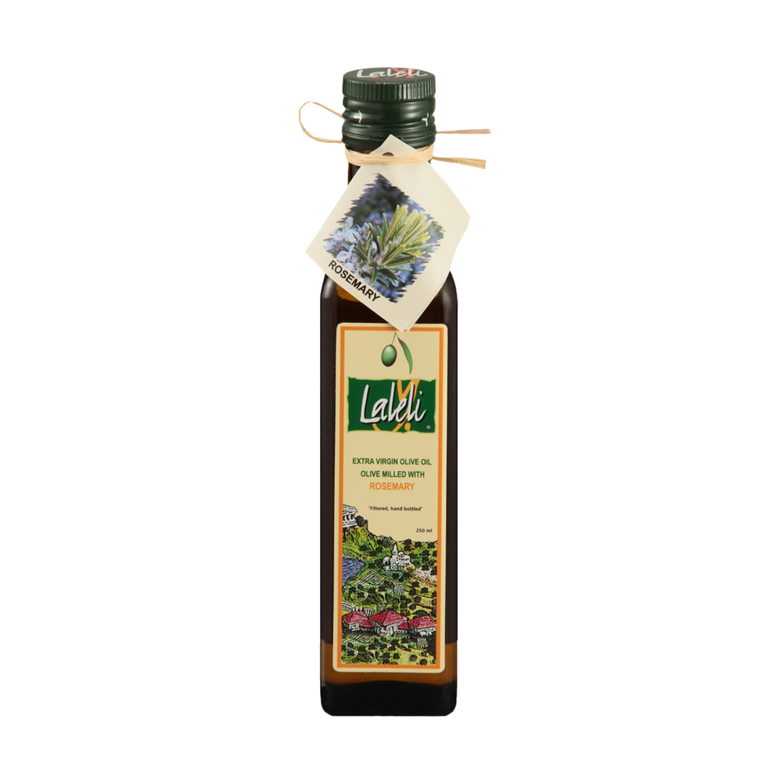Laleli Extra Virgin Olive Oil Milled with Rosemary 250ml | Laleli Biberiye Cesnili Zeytinyagi | Extra Virgin Olive Oil Milled with Rosemary
