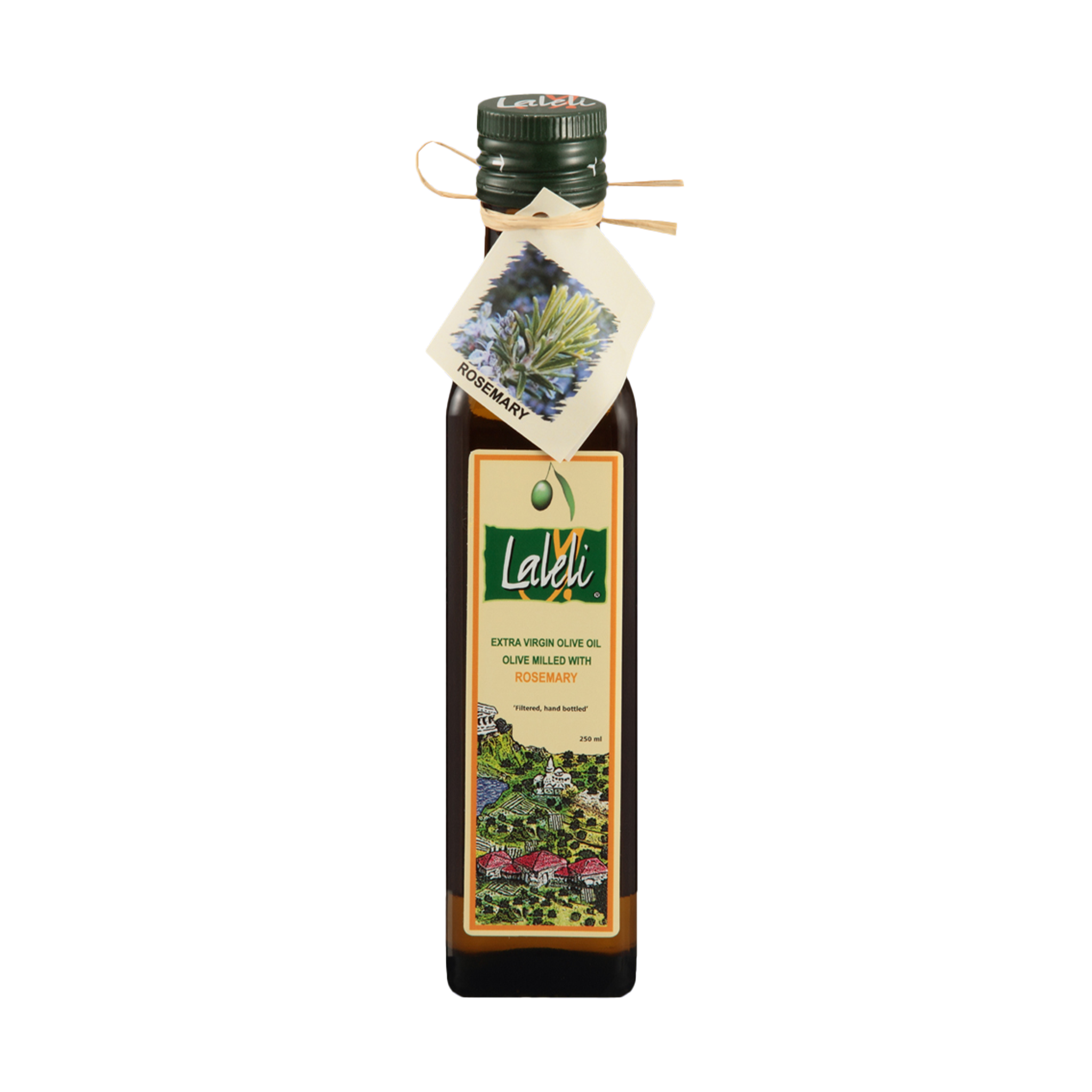 Laleli Extra Virgin Olive Oil Milled with Rosemary 250ml | Laleli Biberiye Cesnili Zeytinyagi | Extra Virgin Olive Oil Milled with Rosemary