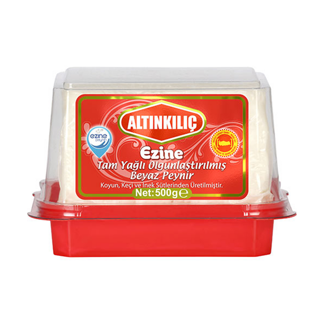 【冷蔵品2点以上で10％OFF】アルトゥンクルチ エズィネ ホワイトチーズ（羊乳） 500g｜Ezine Tam Yağlı Olgunlaştırılmış Koyun Peyniri｜Ezine Full Fat Matured Sheep Cheese
